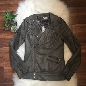 BNWT buckle leather jacket
